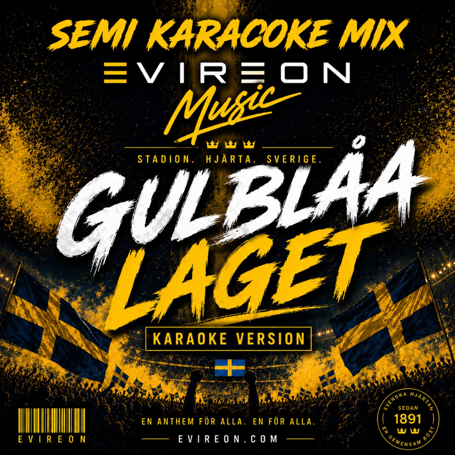 Gulblåa Laget Karaoke Version
